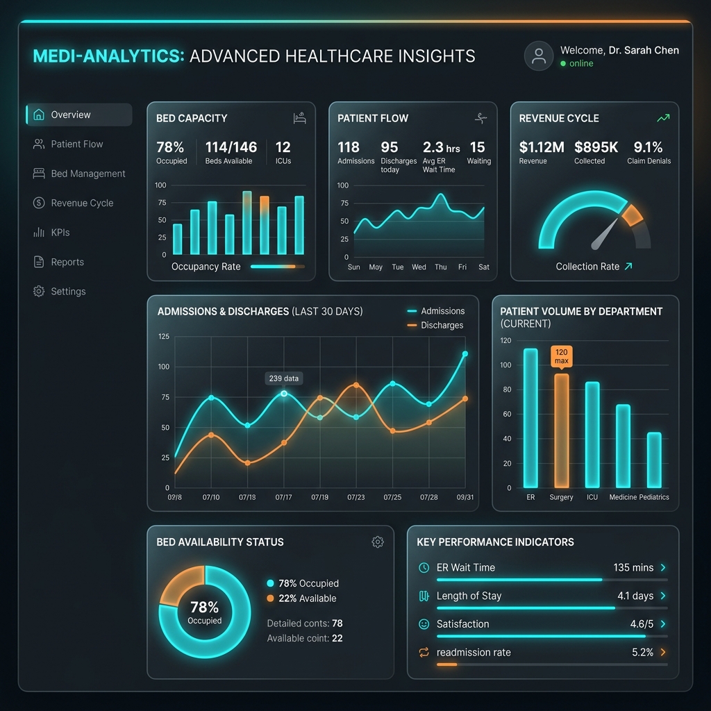 LINQPRO Healthcare Analytics Dashboard